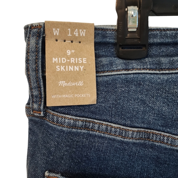 NEW Madewell 9" Mid-Rise Skinny Jeans in Heathfield Wash - Picture 7 of 8